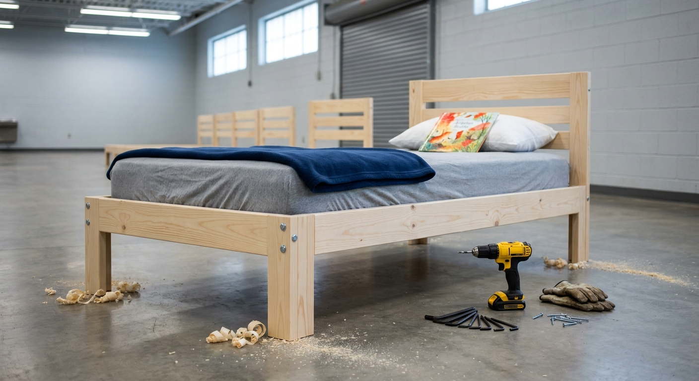 Wake Forest Athletes and W-S Fire Department Team Up to Build 28 Beds for Local Children in Need